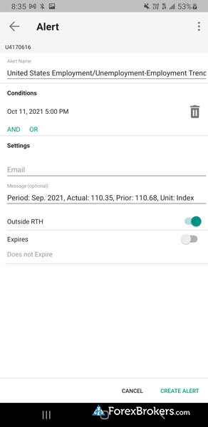 Interactive Brokers IBKR mobile trading app alerts Interactive Brokers IBKR mobile trading app alerts